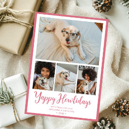 Tarjeta Festiva Felices Fiestas Caninas 4 Fotos