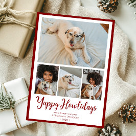 Tarjeta Festiva Felices Fiestas Caninas 4 Fotos