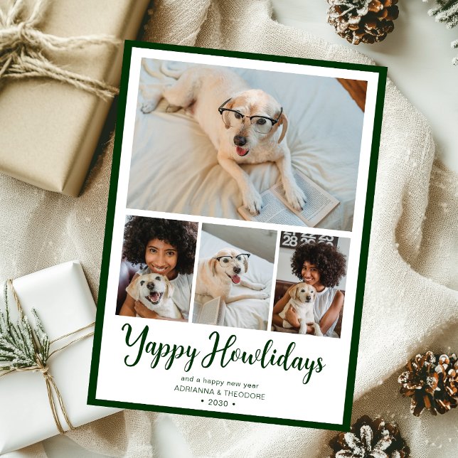Tarjeta Festiva Felices Fiestas Caninas 4 Fotos (Subido por el creador)