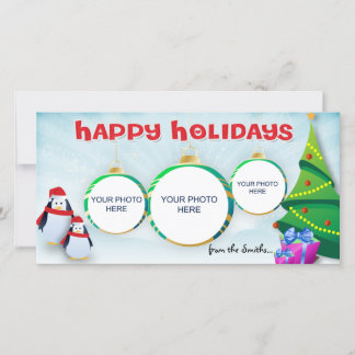 Tarjeta Festiva Felices fiestas (conjunto de 10)