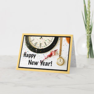 Tarjeta Festiva Felices fiestas de Año Nuevo