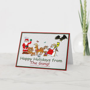 Tarjeta Festiva ¡Felices Fiestas de la Pandilla!