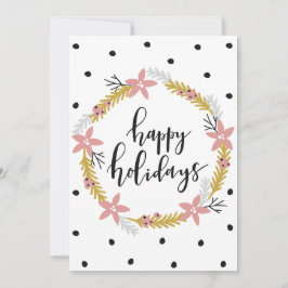 Tarjeta Festiva Felices Fiestas Escribe Tu Propio Mensaje