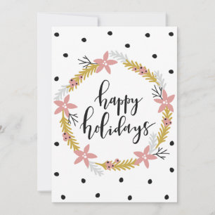 Tarjeta Festiva Felices Fiestas Escribe Tu Propio Mensaje