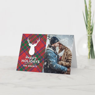 Tarjeta Festiva Felices Fiestas Foto Cuadro Moderno Cuadros Rojo V