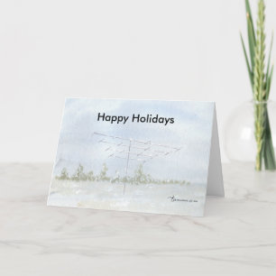 Tarjeta Festiva Felices fiestas Ham Greeting