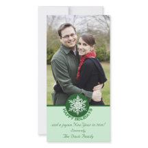 Felices Fiestas Libro Verde Snowflake 4x8