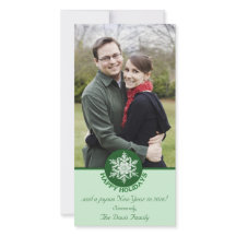 Felices Fiestas Libro Verde Snowflake 4x8