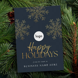 Tarjeta Festiva Felices fiestas Moderno De Oro De Atracciones De S