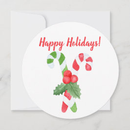 Tarjeta Festiva ¡Felices Fiestas! | Navidades de canela acuarela