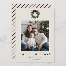 Tarjeta Festiva Felices Fiestas Navidades Festividades Foto de Wre