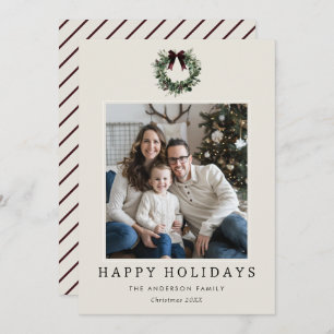 Tarjeta Festiva Felices Fiestas Navidades Festividades Foto de Wre