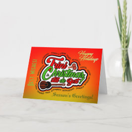 Tarjeta Festiva Felices fiestas / Navidades trinitenses