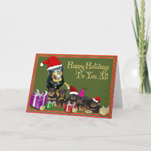 Tarjeta Festiva Felices Fiestas para Todos.