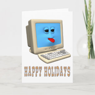 TARJETA FESTIVA FELICES FIESTAS REGALOS DE GIF DE SALUDO DE COMPUT