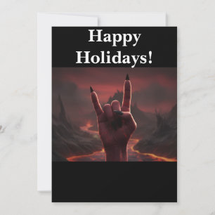 Tarjeta Festiva Felices Fiestas Satanicas