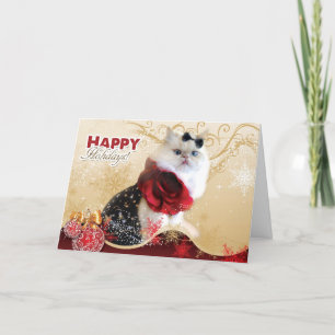 Tarjeta Festiva Felices fiestas - Shopaholic