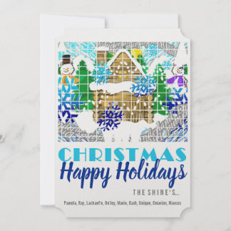 Tarjeta Festiva Felices fiestas | SUEÑOS DE INVIERNO DE WONDERLAND