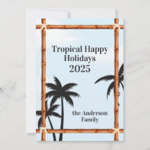 Felices Fiestas Tropicales, Marcos de Bambú y Palm