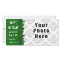 Felices Fiestas Verdes Snowflake