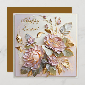 Tarjeta Festiva Felices Flores de Pascua