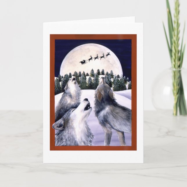 Tarjeta Festiva Felices Howlidays (Anverso)