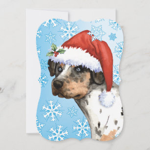 Tarjeta Festiva Felices Howlidays Catahoula