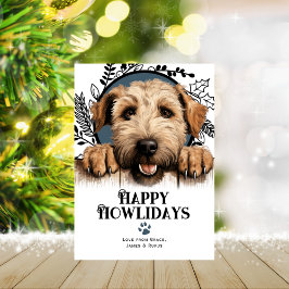 Tarjeta Festiva Felices jornadas en las ruedas de los Navidades de