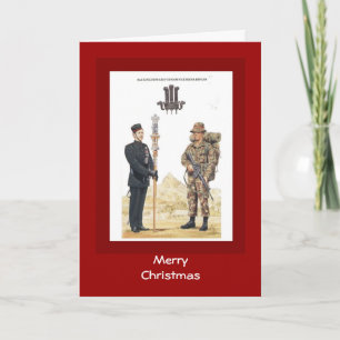 Tarjeta Festiva Felices Navidad, 2das propio Gurkha de rey Edward