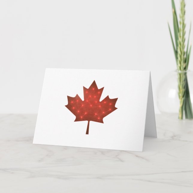 Tarjeta Festiva Felices Navidad, Canadá (Anverso)