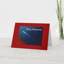 Tarjeta Festiva ¡Felices Navidad! Cometa Kohoutek