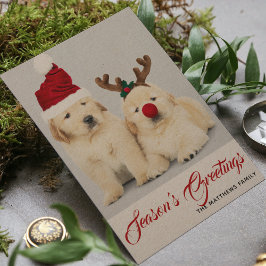Tarjeta Festiva Felices Navidades de fotos de la temporada de Howl