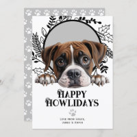 Felices Navidades del Boxer Dog de Howlidays