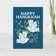 Felices palomas de Hanukkah por la paz