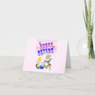 Tarjeta Festiva Felices Pascuas
