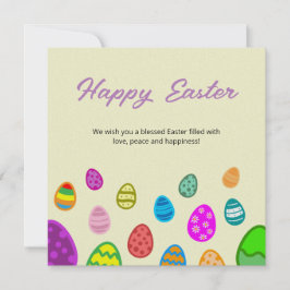 Tarjeta Festiva Felices Pascuas
