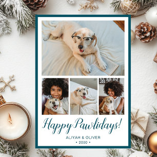 Tarjeta Festiva Felices Pawlidays 4 Foto 
