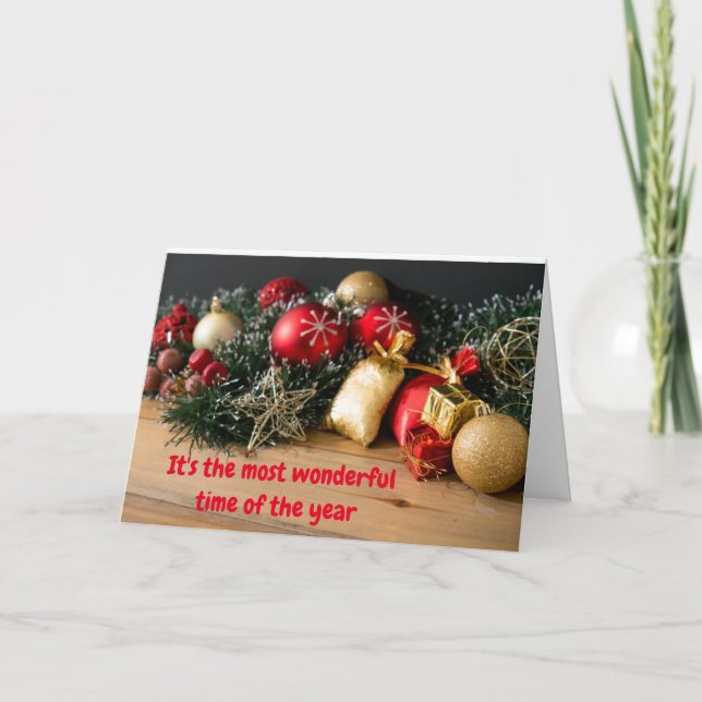 TARJETA FESTIVA **FELICES VACACIONES** A LOS AMIGOS MÁS MARAVILLOS (Anverso)