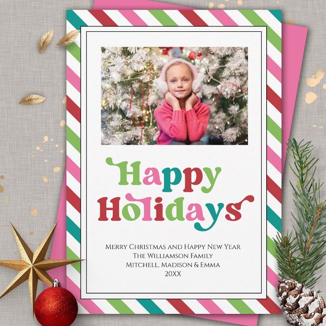 Tarjeta Festiva Felices vacaciones brillantes Navidades divertidos (Subido por el creador)