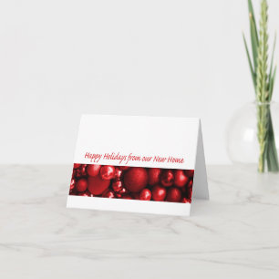 Tarjeta Festiva Felices vacaciones de nuestra nueva casa