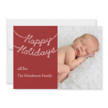 Felices vacaciones en Twinkle Lights Photo Card