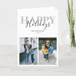 Tarjeta Festiva Felices vacaciones, foto moderna