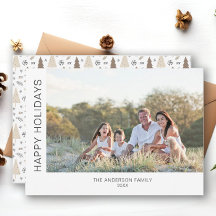 Felices vacaciones, moderna foto mínima