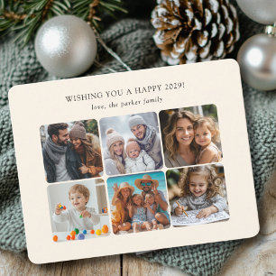 Tarjeta Festiva Felices vacaciones Navidades de Collage de fotos