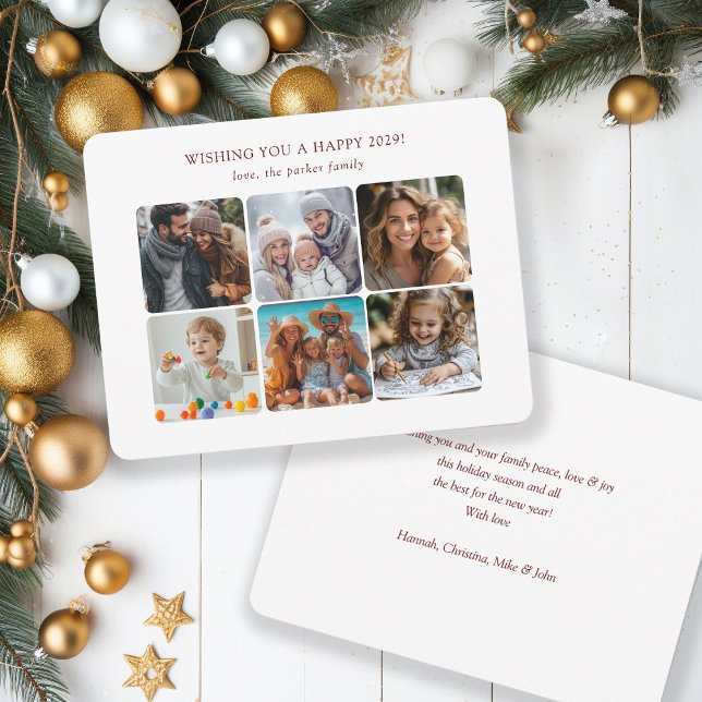 Tarjeta Festiva Felices vacaciones Navidades de Collage de fotos (Subido por el creador)