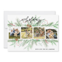 Felices vacaciones Navidades de Collage de fotos B