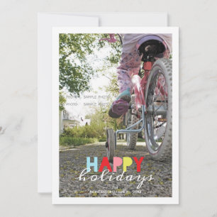 Tarjeta Festiva Felices vacaciones Navidades Foto Deseos de vacaci