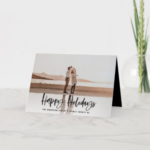 Tarjeta Festiva Felices vacaciones navidades modernos, con fotos m
