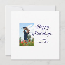 Tarjeta Festiva Felices vacaciones padre hijo Navidades regalos fa