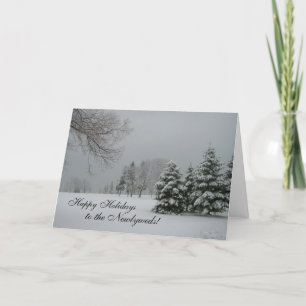 Tarjeta Festiva ¡Felices vacaciones para los recién casados!-Paisa
